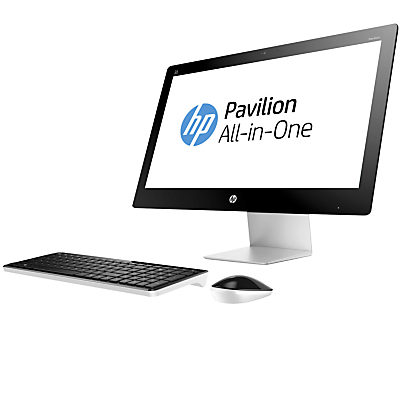 HP Pavilion 23-q272na All-in-One Desktop PC, Intel Core i7, 8GB RAM, 2TB, 23 , Blizzard White